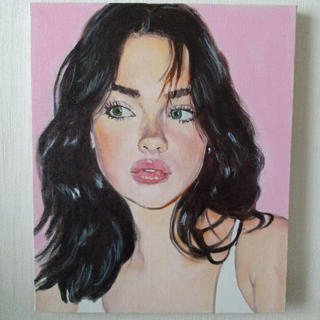 人物画#11 女性の肖像 油彩画 8号 F8 油絵