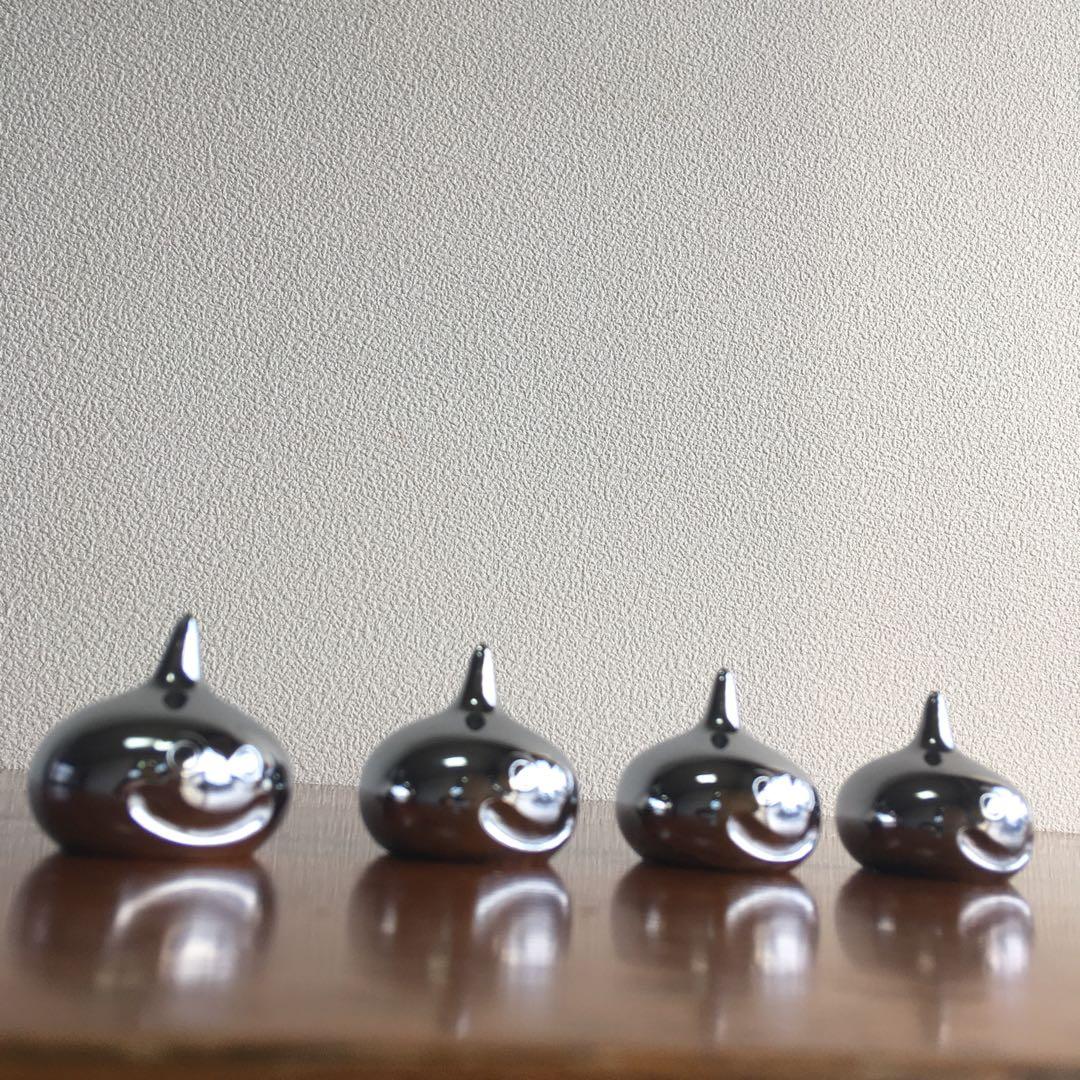 希少！　当時物　メタルスライム　文鎮4体セット　エニックス製　ペーパーウェイト