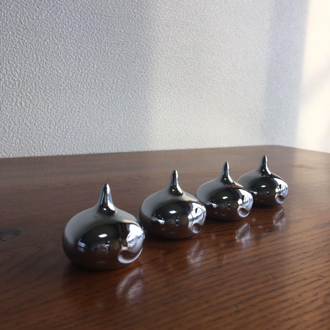 希少！　当時物　メタルスライム　文鎮4体セット　エニックス製　ペーパーウェイト