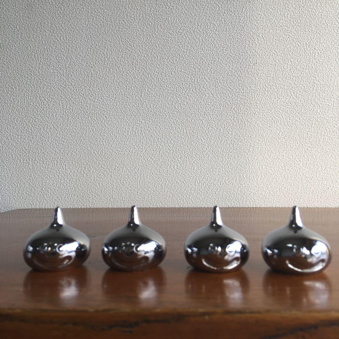 希少！　当時物　メタルスライム　文鎮4体セット　エニックス製　ペーパーウェイト