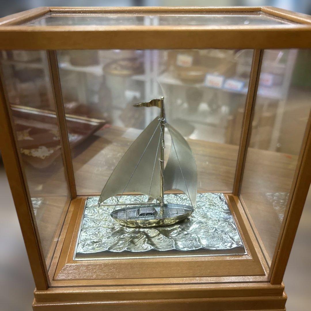 ヨット 置物 刻印 モンティホールカップ ヨット模型