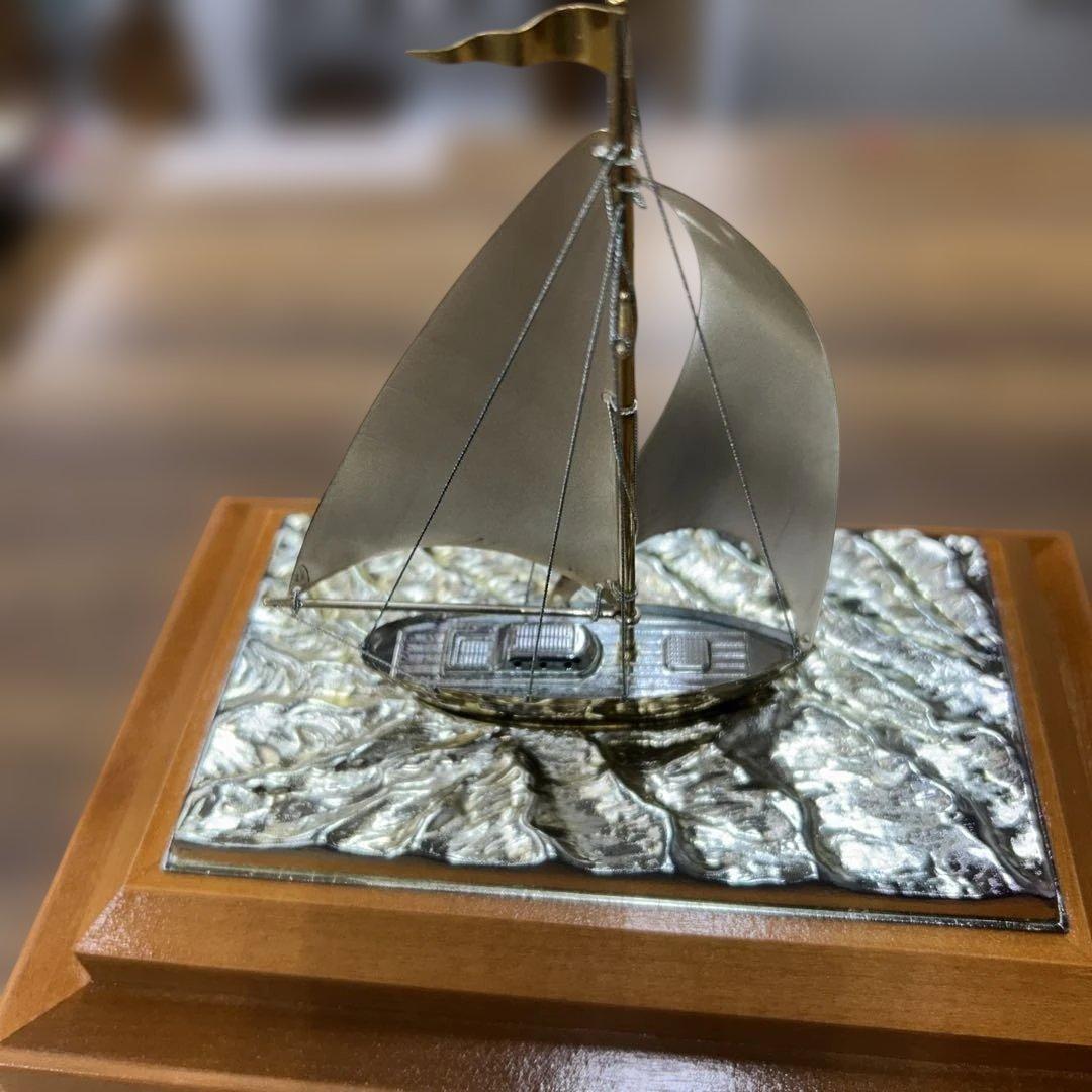 ヨット 置物 刻印 モンティホールカップ ヨット模型