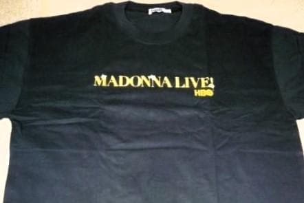 マドンナ 　HBO Madonna Live! 　オフィシャル Tシャツ　L