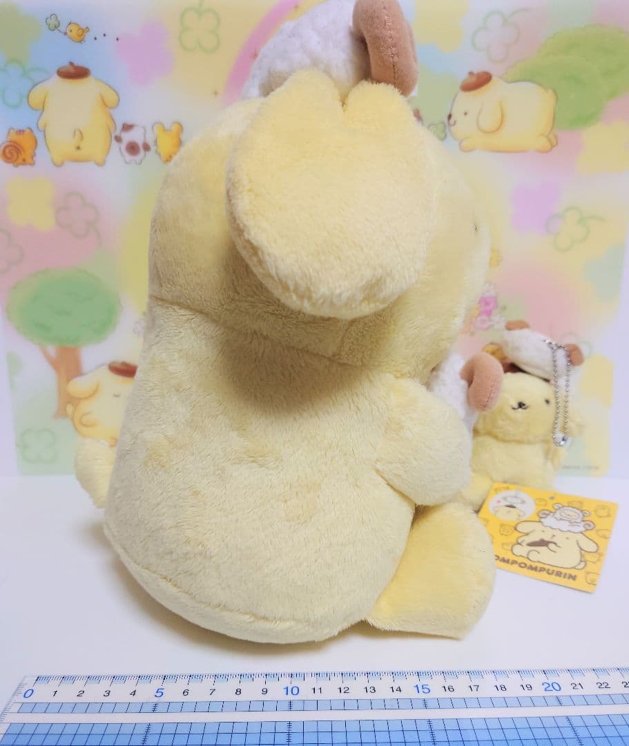 ポムポムプリン　羊シリーズ　ぬいぐるみ　マスコット　ポーチ