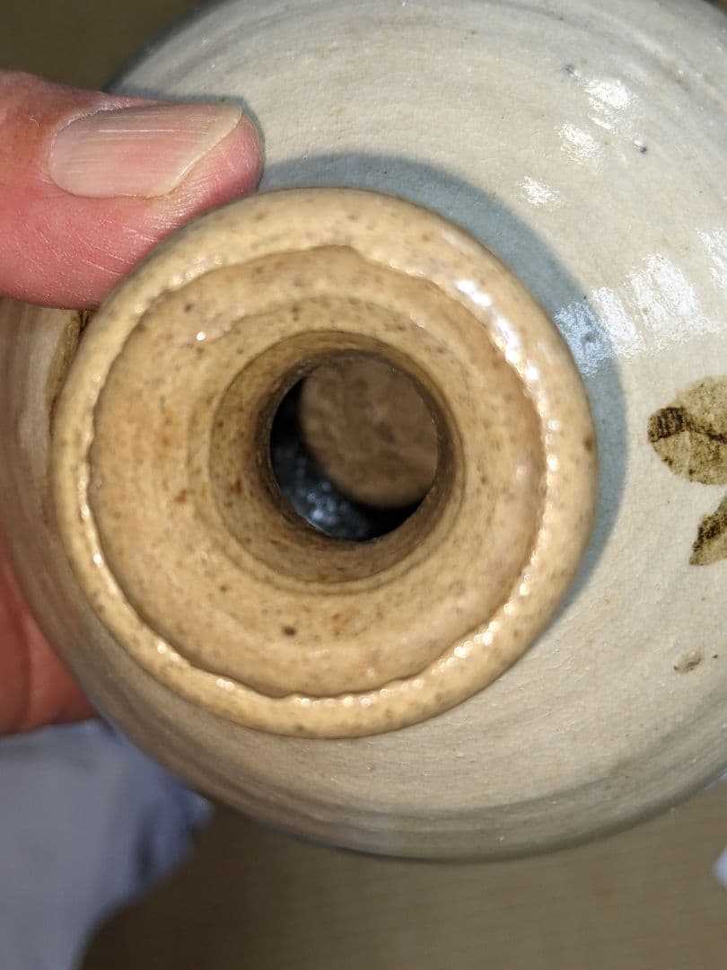 ♦朝鮮 韓国陶磁 鉄絵 秋草文 刷毛目 酒器 徳利 コレクション 骨董品