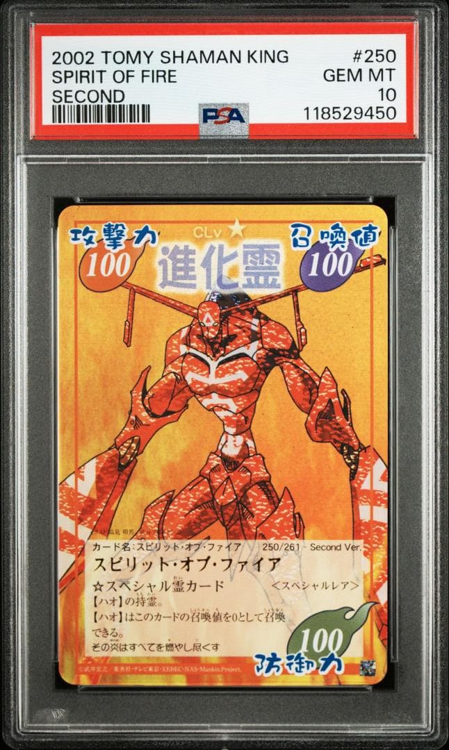 【PSA10】シャーマンキング 占事略決 スピリット・オブ・ファイア