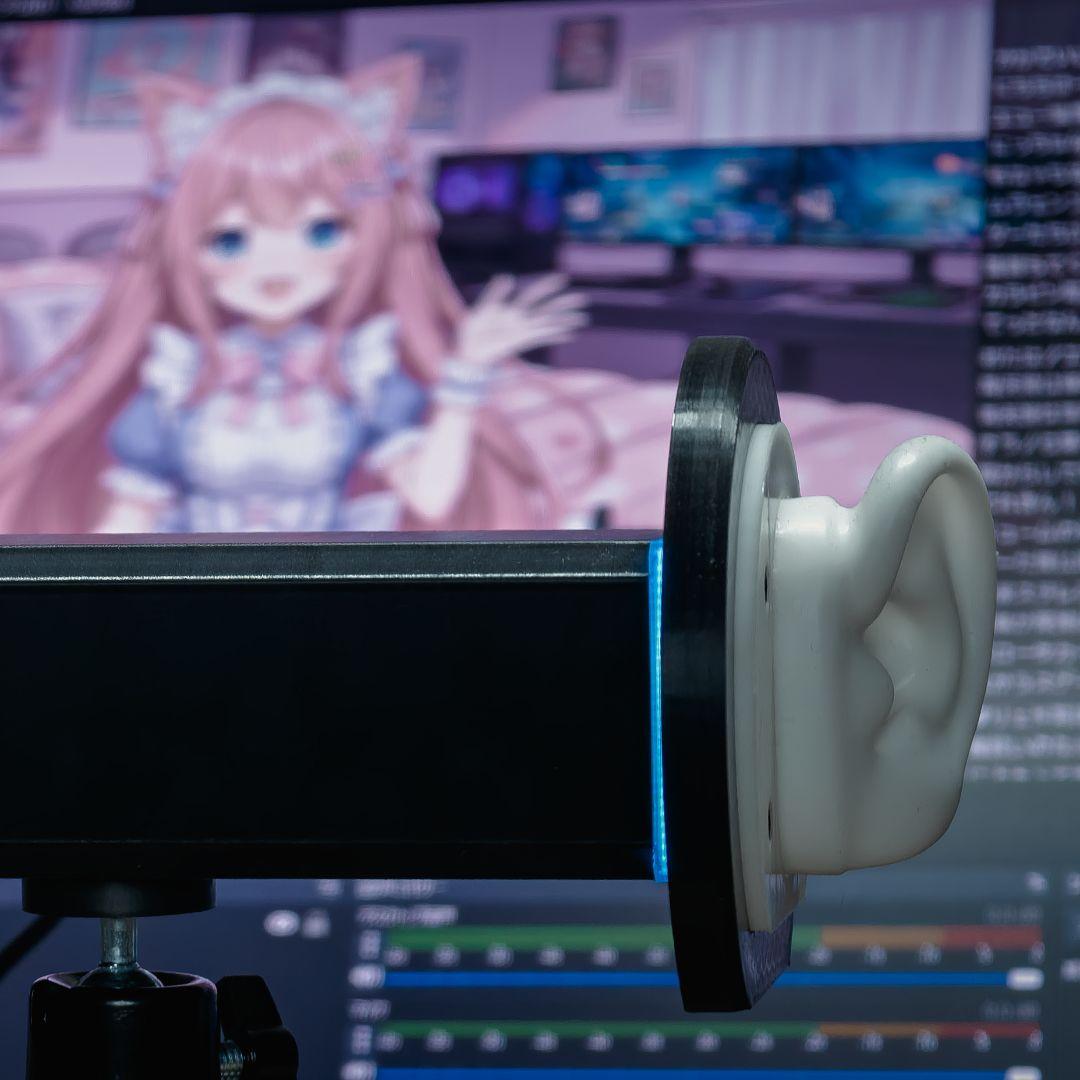 【ASMR】【上位モデル】バイノーラルマイク Bicarus 1 ケーブル付き