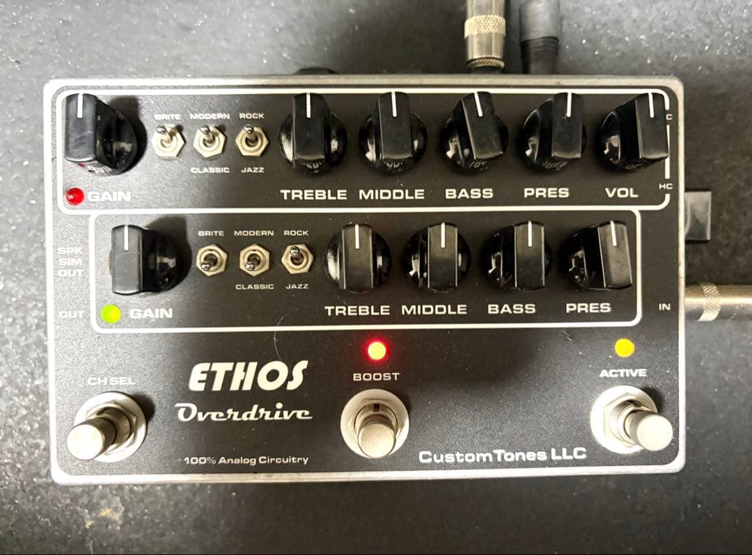 ギター ETHOS OVERDRIVE AMP TLC switch