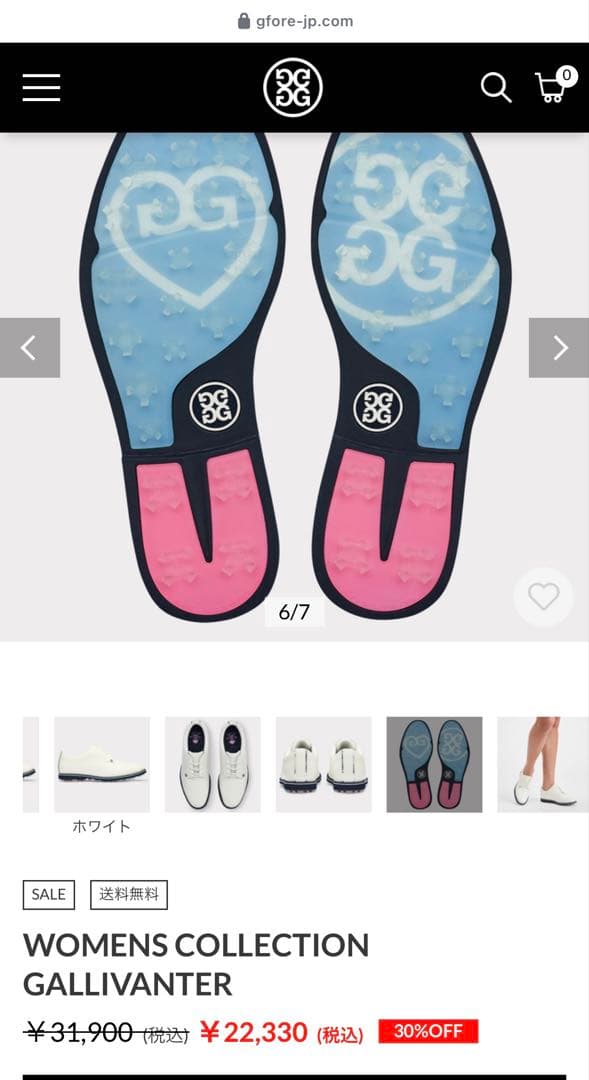 G/FORE GALLIVANTER ホワイト ゴルフシューズ