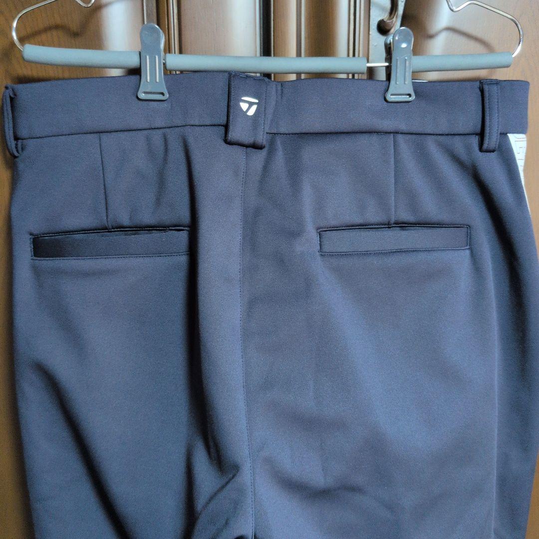 テーラーメイド:メンズ:胴囲88cm:ロゴライン 裏起毛ロングパンツ :ネイビー