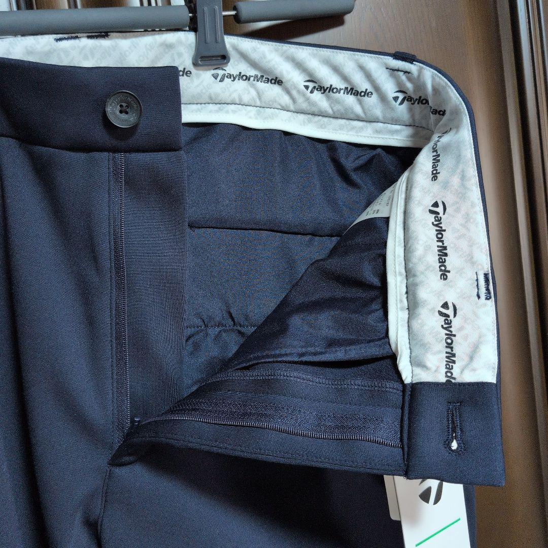 テーラーメイド:メンズ:胴囲88cm:ロゴライン 裏起毛ロングパンツ :ネイビー