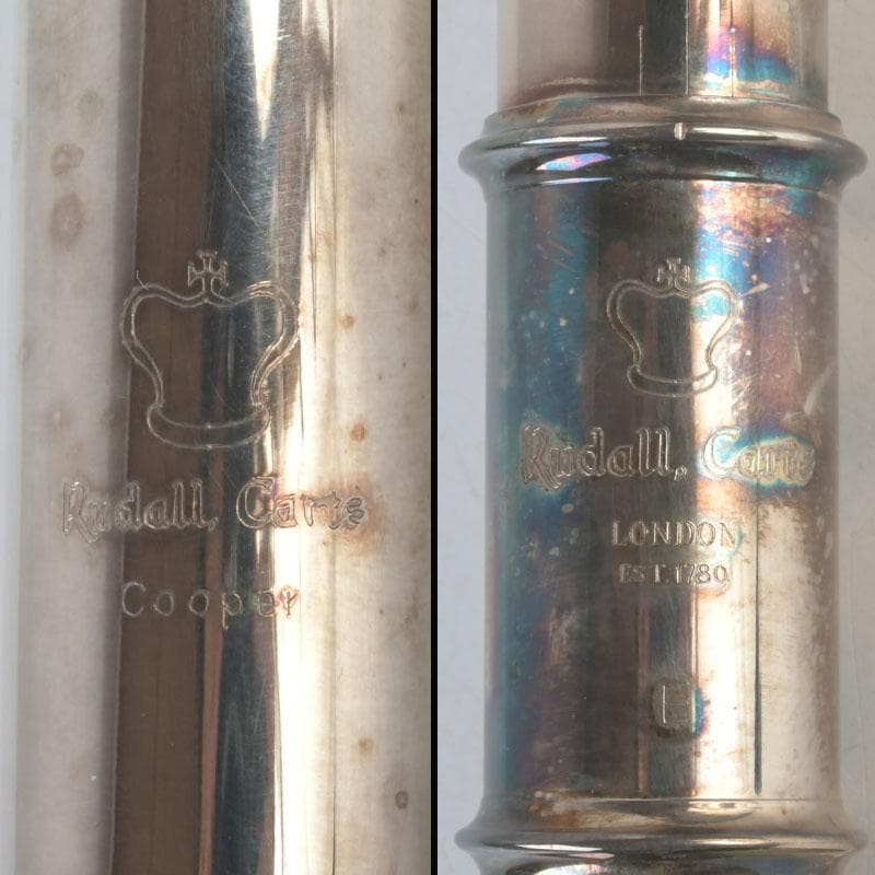 フルート　Rudall　Carte　EST1780　ケース付　V　9830