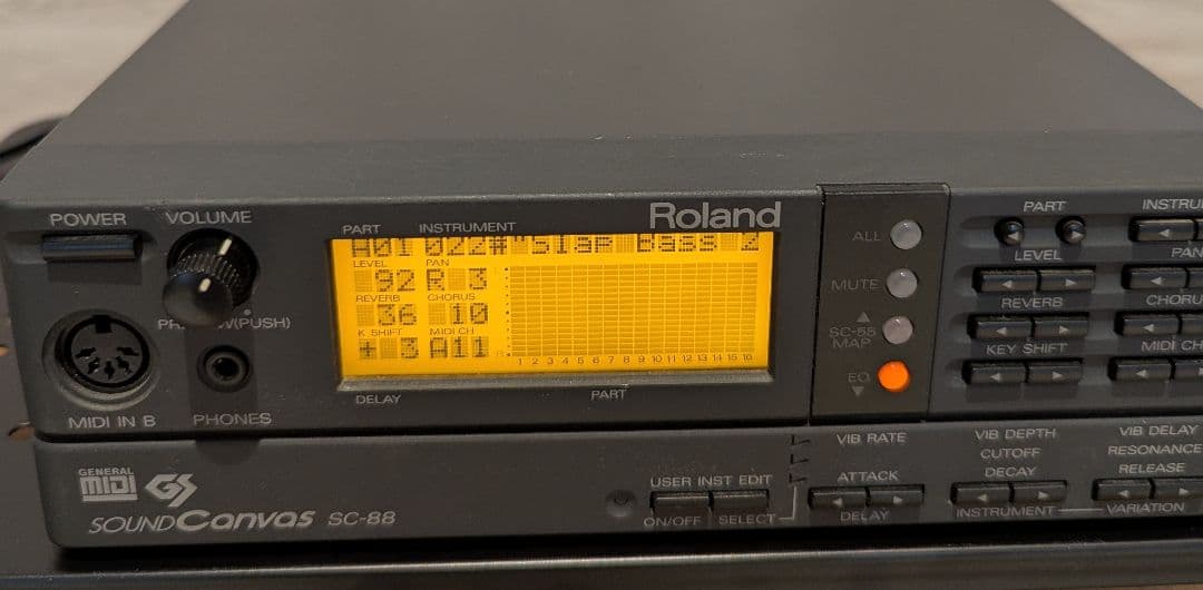 Roland SC-88 Sound Canvas MIDI音源モジュール