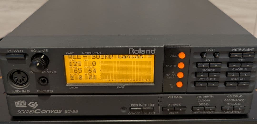 Roland SC-88 Sound Canvas MIDI音源モジュール