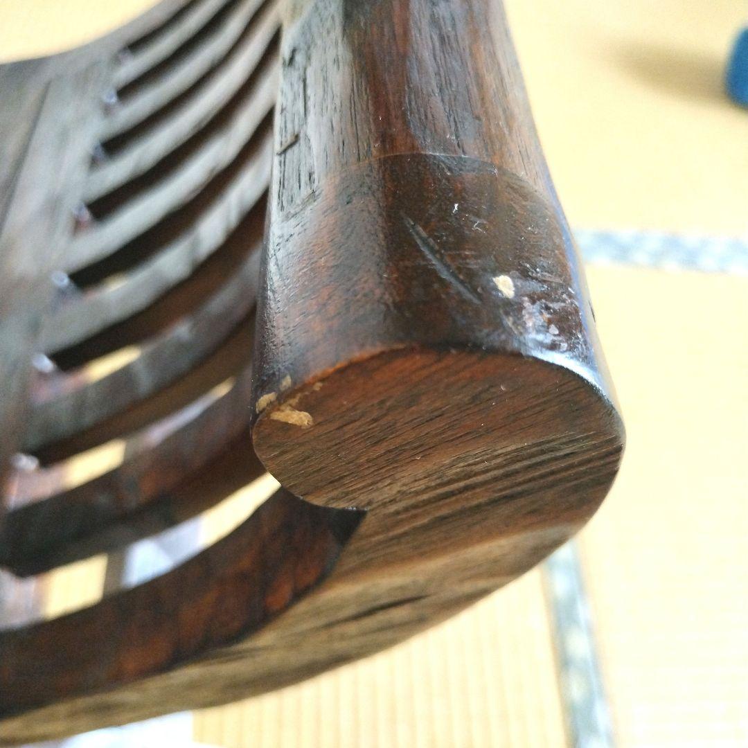 カルティニベンチ　スツール　アジアン家具　手彫り