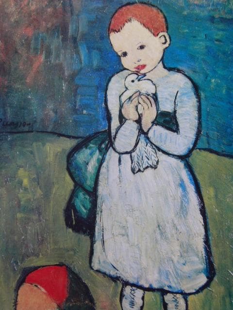パブロ・ピカソ、Child with a dove、希少な画集より
