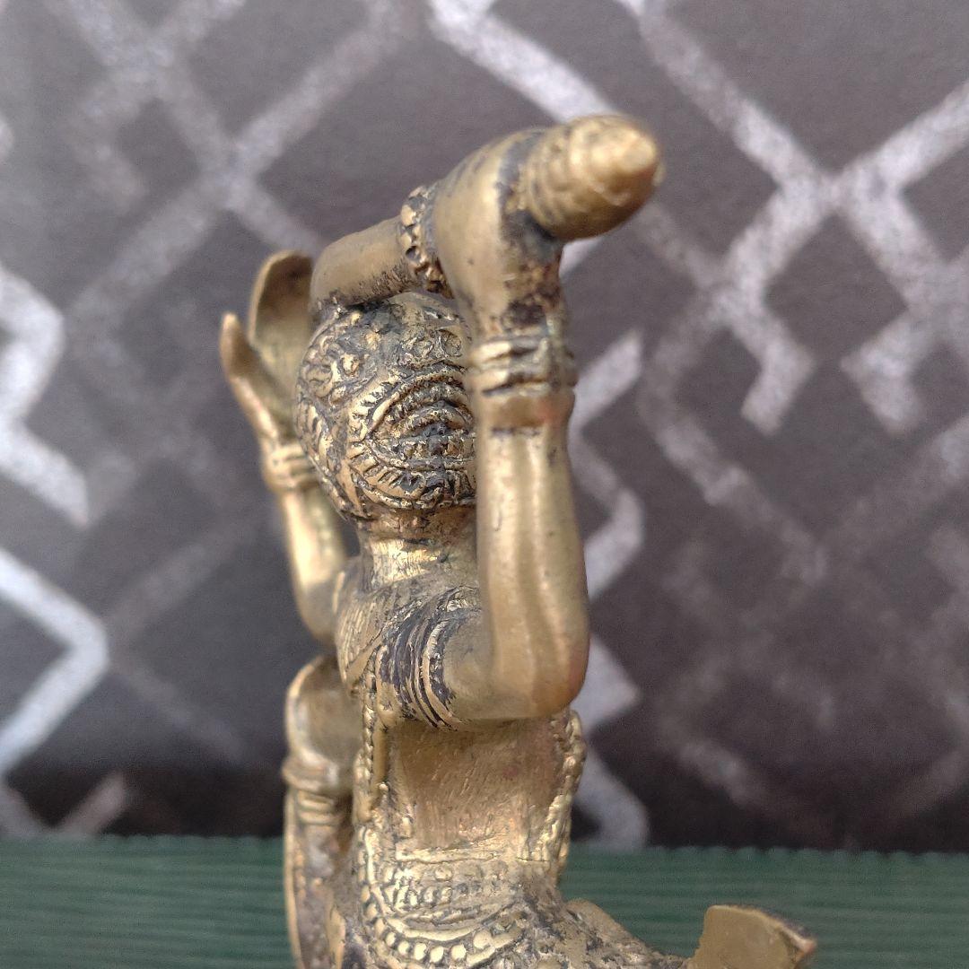 【希少 ハヌマーン 真鍮像】カンボジア 神像 ビンテージ 骨董品