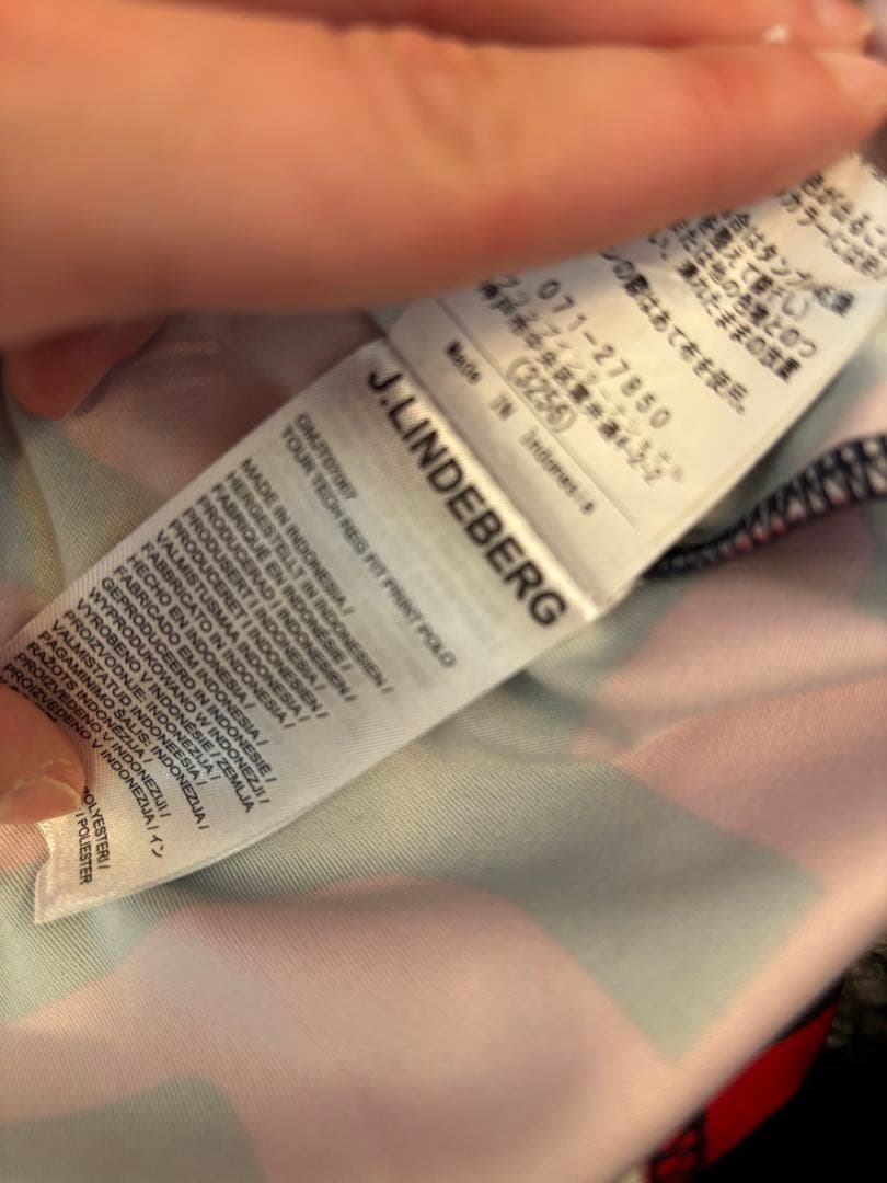 【未使用】　J.LINDEBERG　ゴルフ　半袖ポロシャツ　メンズM