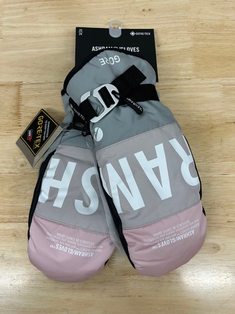 【新品】ASHRAM グローブ Lt.pink/Grey Mサイズ