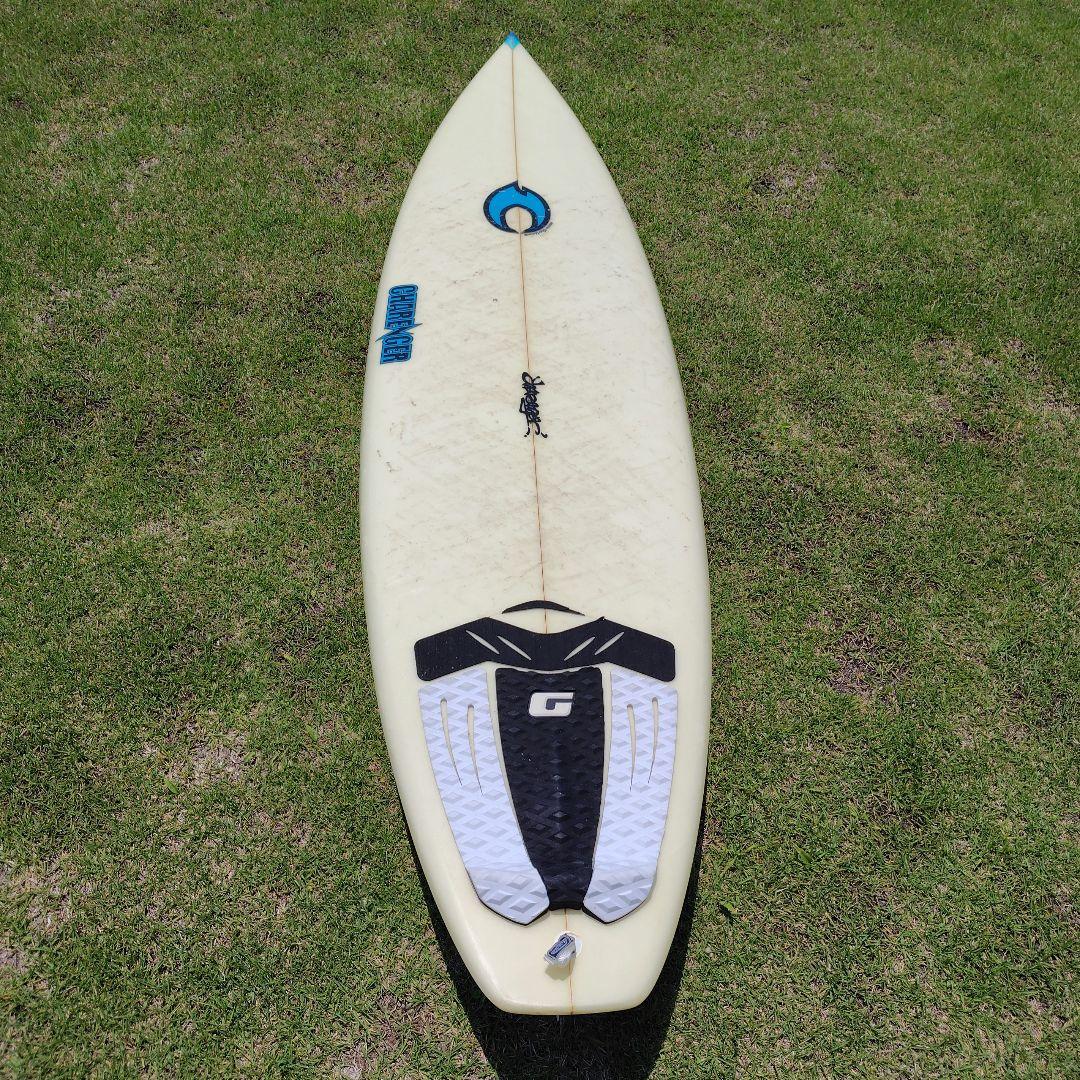 【たちつてと】ホワイト サーフボード デッキパッド付き　6.5