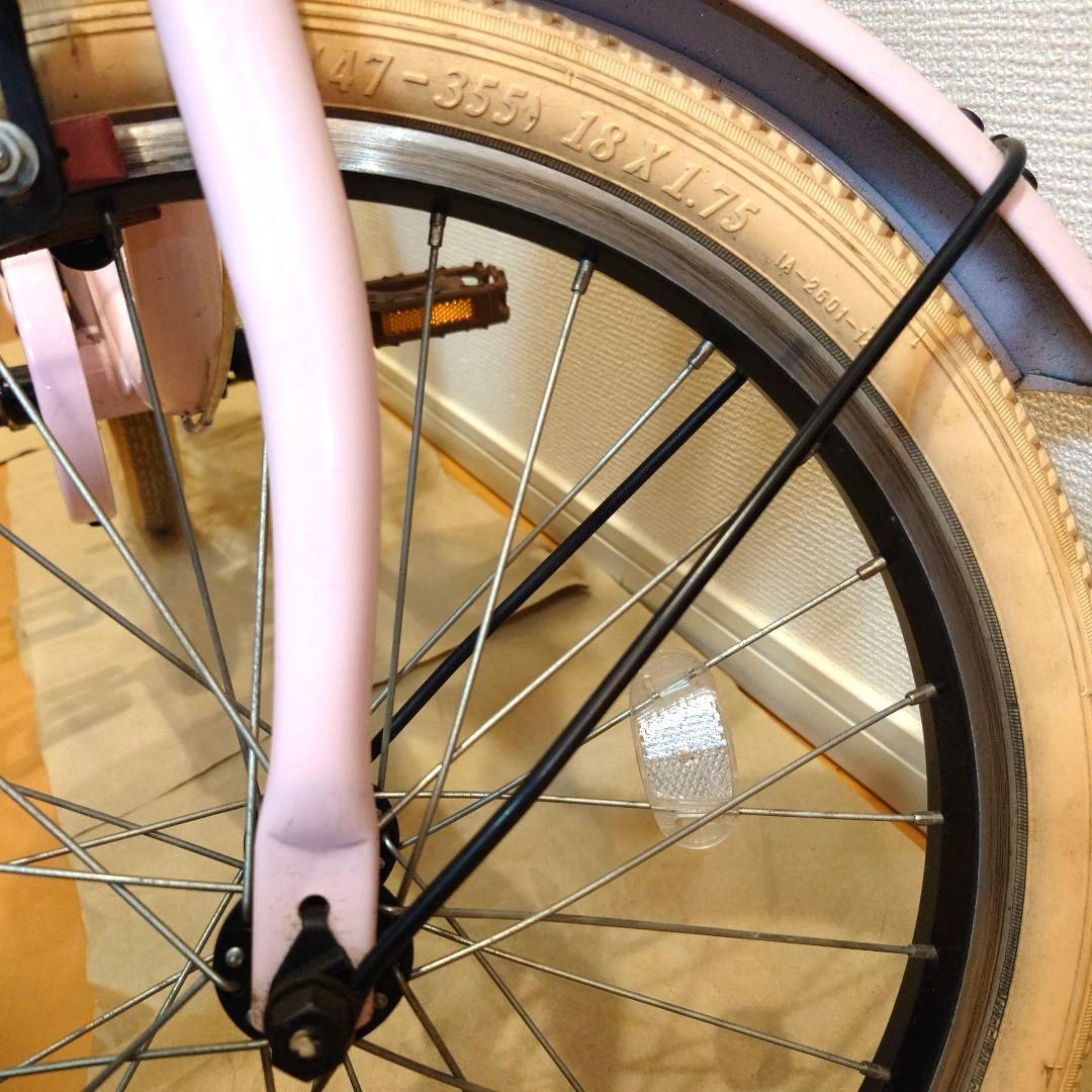 神奈川【直接引取のみ】川崎市中原区 子供用自転車 18インチ ピンク 女児向け