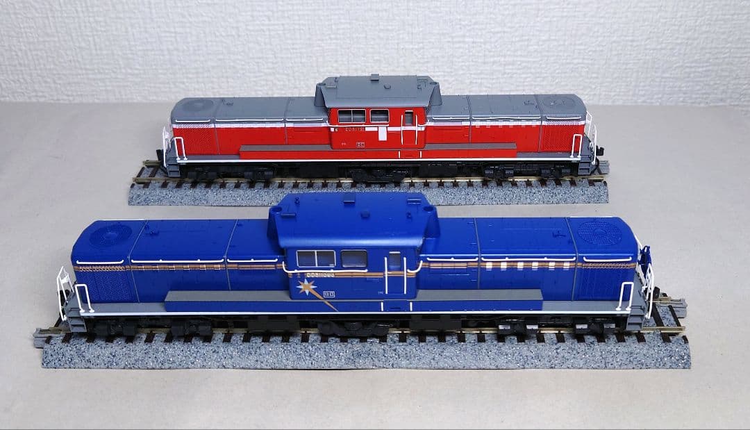 KATO　HOゲージ　DD51北斗星色＆一般色　2両セット　加工有りジャンク品