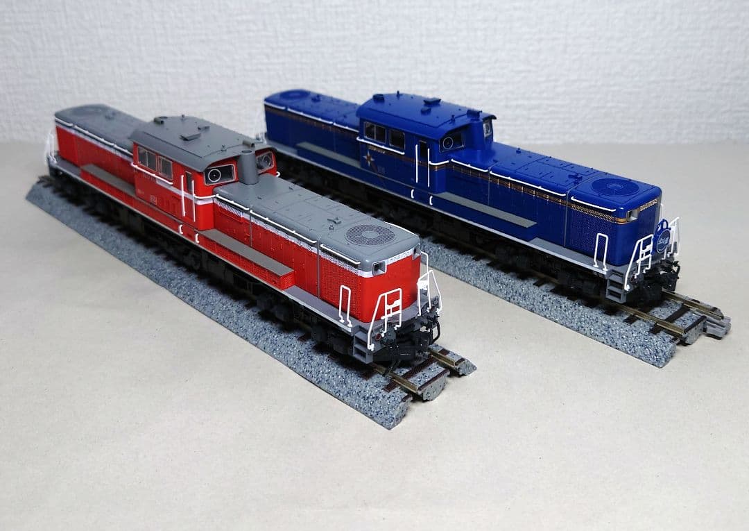 KATO　HOゲージ　DD51北斗星色＆一般色　2両セット　加工有りジャンク品
