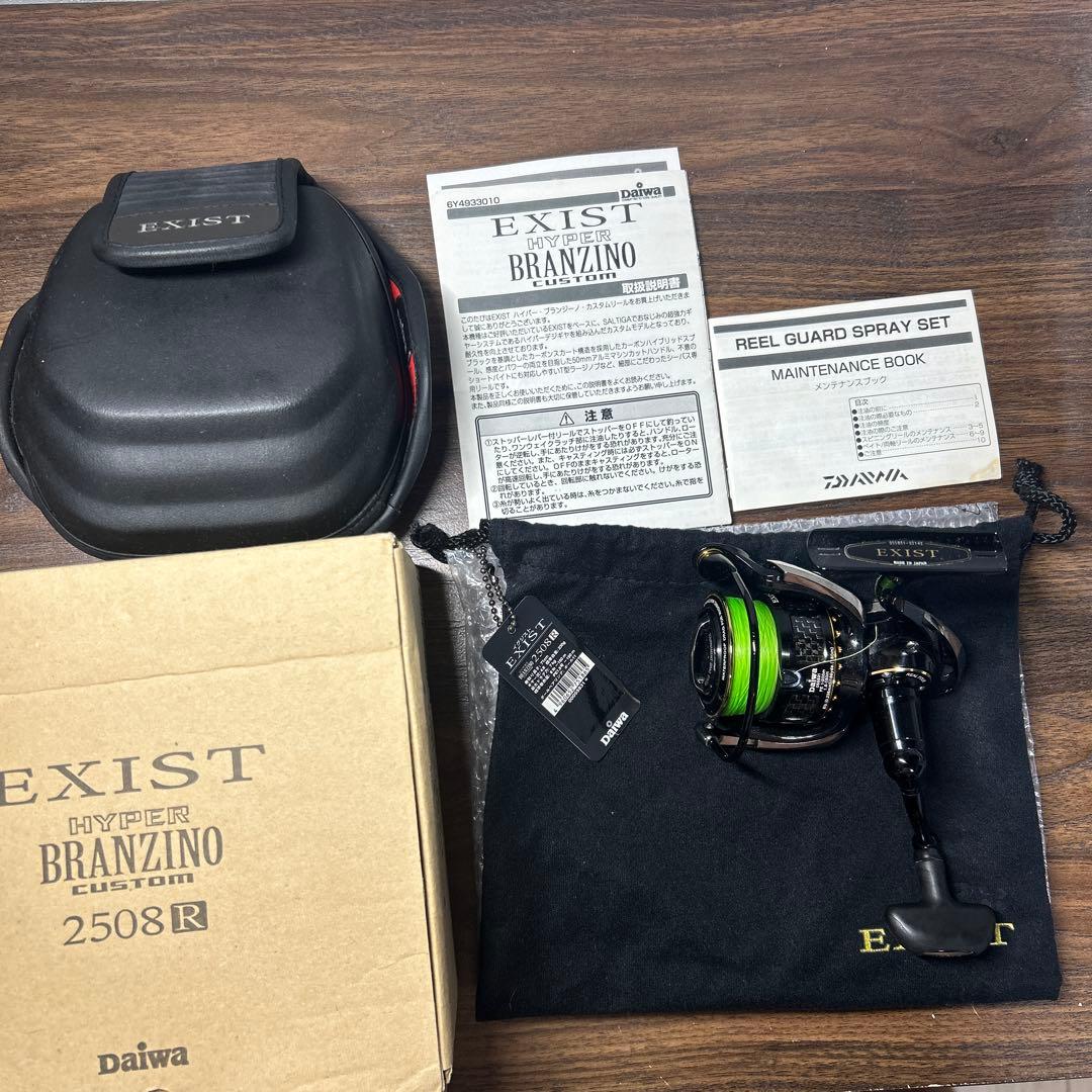 希少　イグジスト　ハイパーブランジーノカスタム2508R リール　シーバス　青物