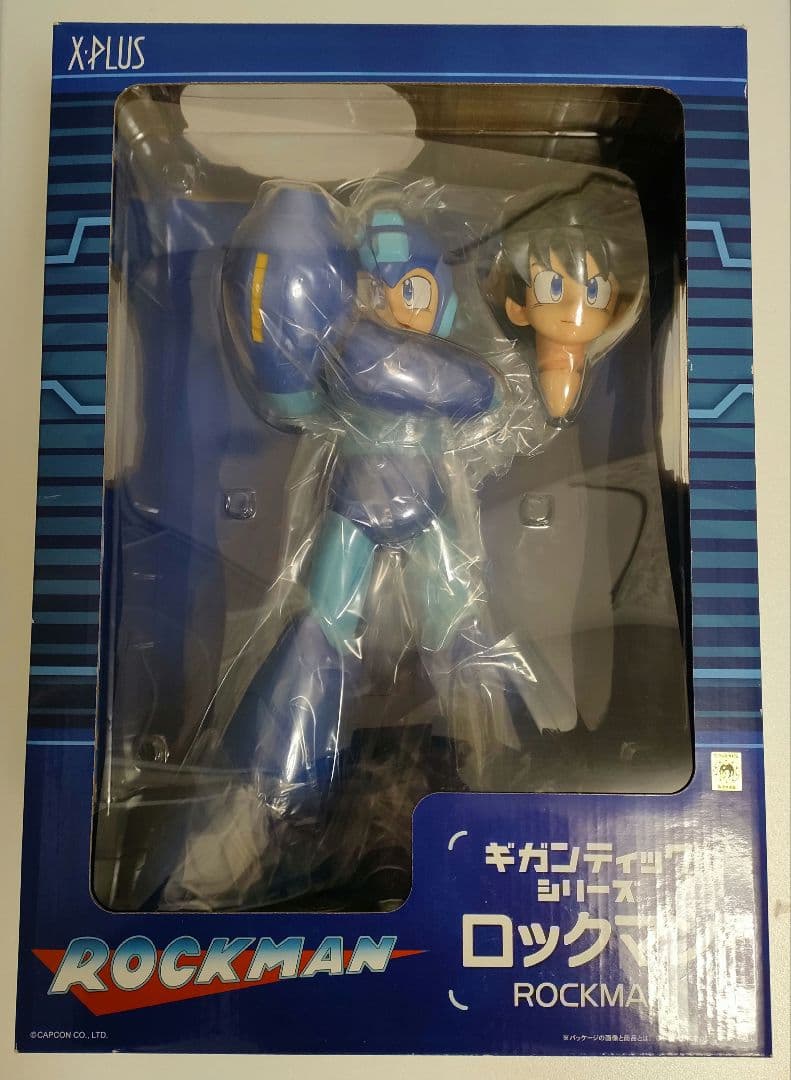 X-PLUS ギガンティック ロックマン ソフビ フィギュア MEGAMAN