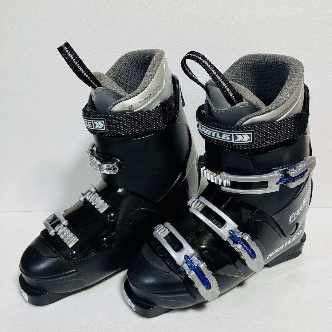 スキー ブーツ27cm27.5cm KASTLE ブラック黒色ブラック初心者