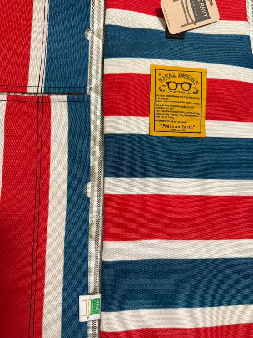 新品 レトロストライプ　ファブリック カーミットチェア