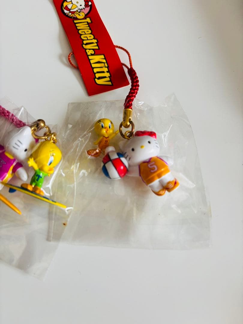 終了の可能性有　キティ　根付　Tweety&kitty 2個セット