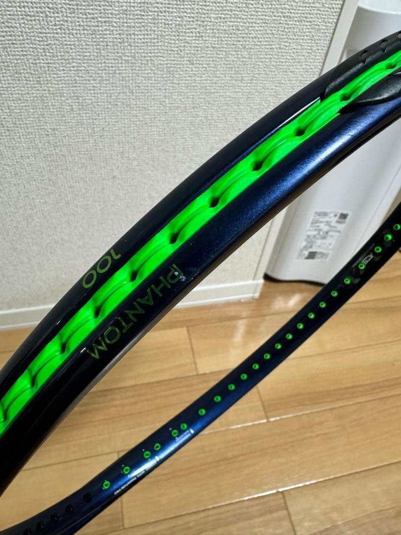 PHANTOM 100 テニスラケット ネイビー/グリーン