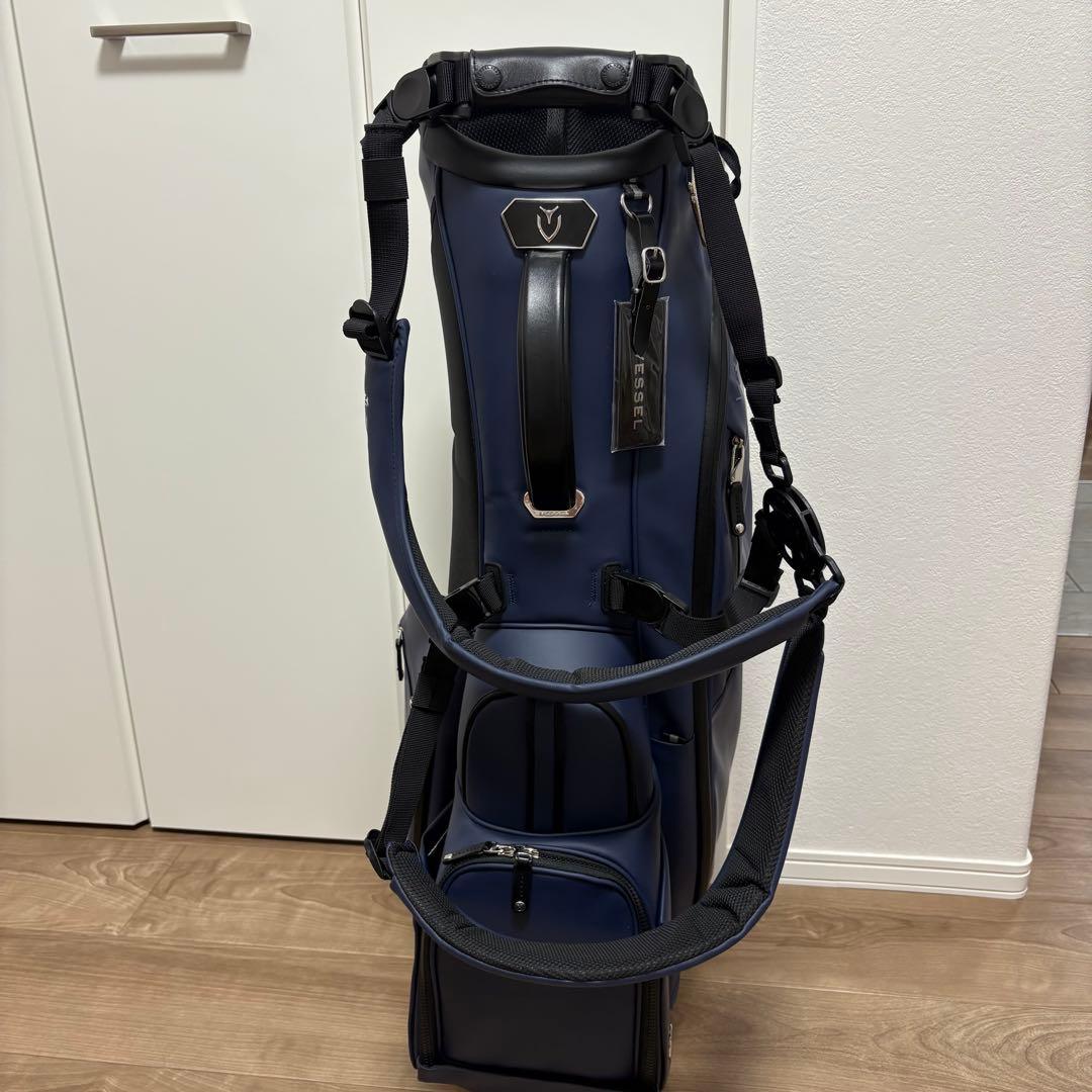 ヴェゼル プレイヤー 4.0 ダブルストラップ スタンドキャディバッグ ネイビー