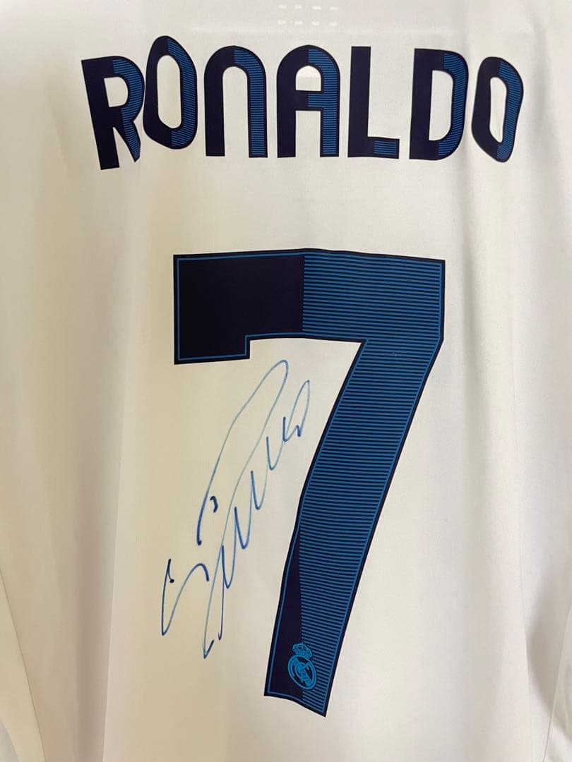 12/13 レアルマドリード #7　ロナウド直筆サイン 選手支給品