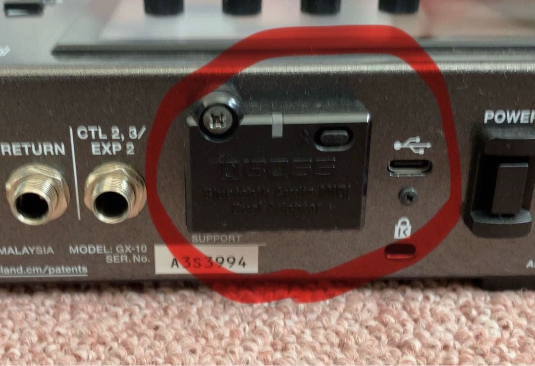 BOSS GX-10 (BT-DUAL付属)