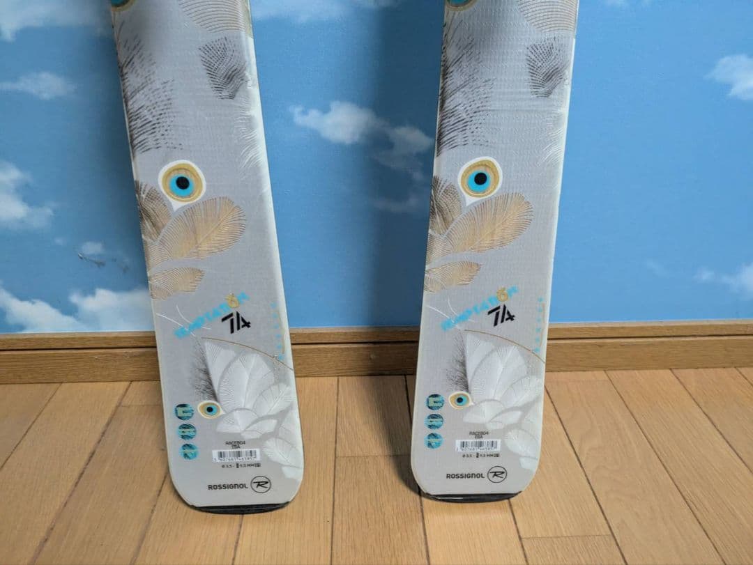 希少 ロシニョール スキー板 TEMPTATION 74 孔雀