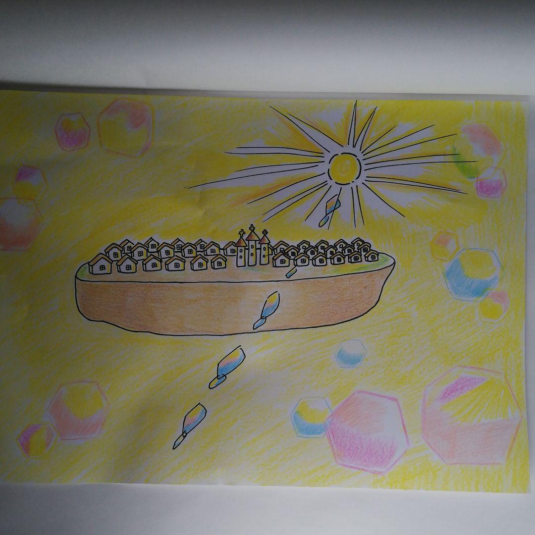 天国みたい「絵画」A4サイズ原画