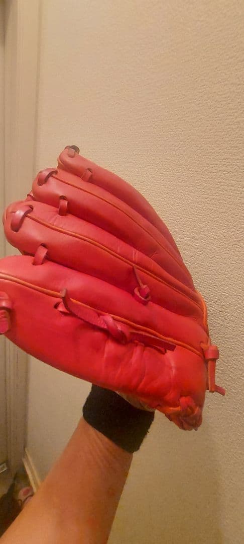 リーグスター内野用グローブ LGA-967 赤　軟式もしくは硬式　大人用