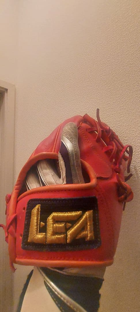 リーグスター内野用グローブ LGA-967 赤　軟式もしくは硬式　大人用