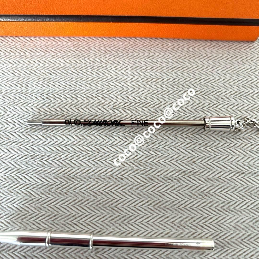 希少エルメス　チェーン付きボールペン シルバー925 美品ヴィンテージ