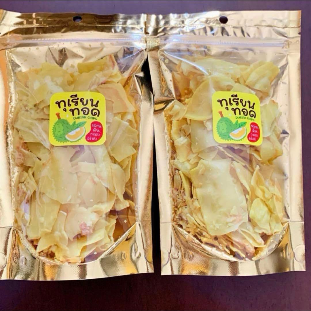 【かなふわん】　ドリアンチップス 100g x 8 ❤️A 級品：大粒