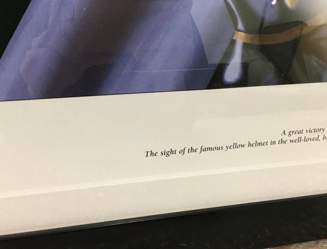 ○激レア アイルトン・セナ ポスター 作家保存版 1985Grand-prix