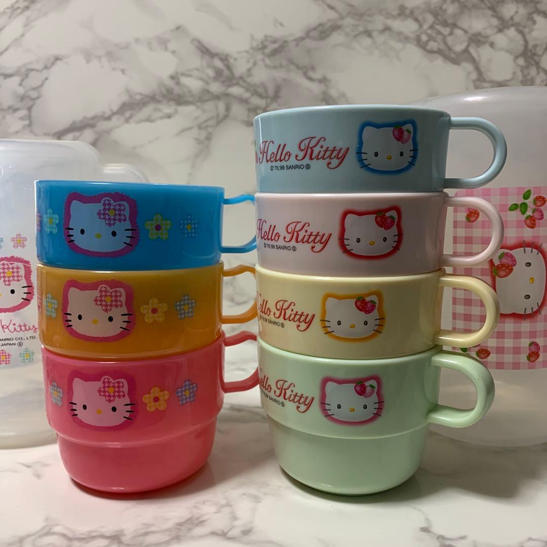 カオハナ　ハローキティ　スタックコップ7Pセット(ケース付) アウトドア