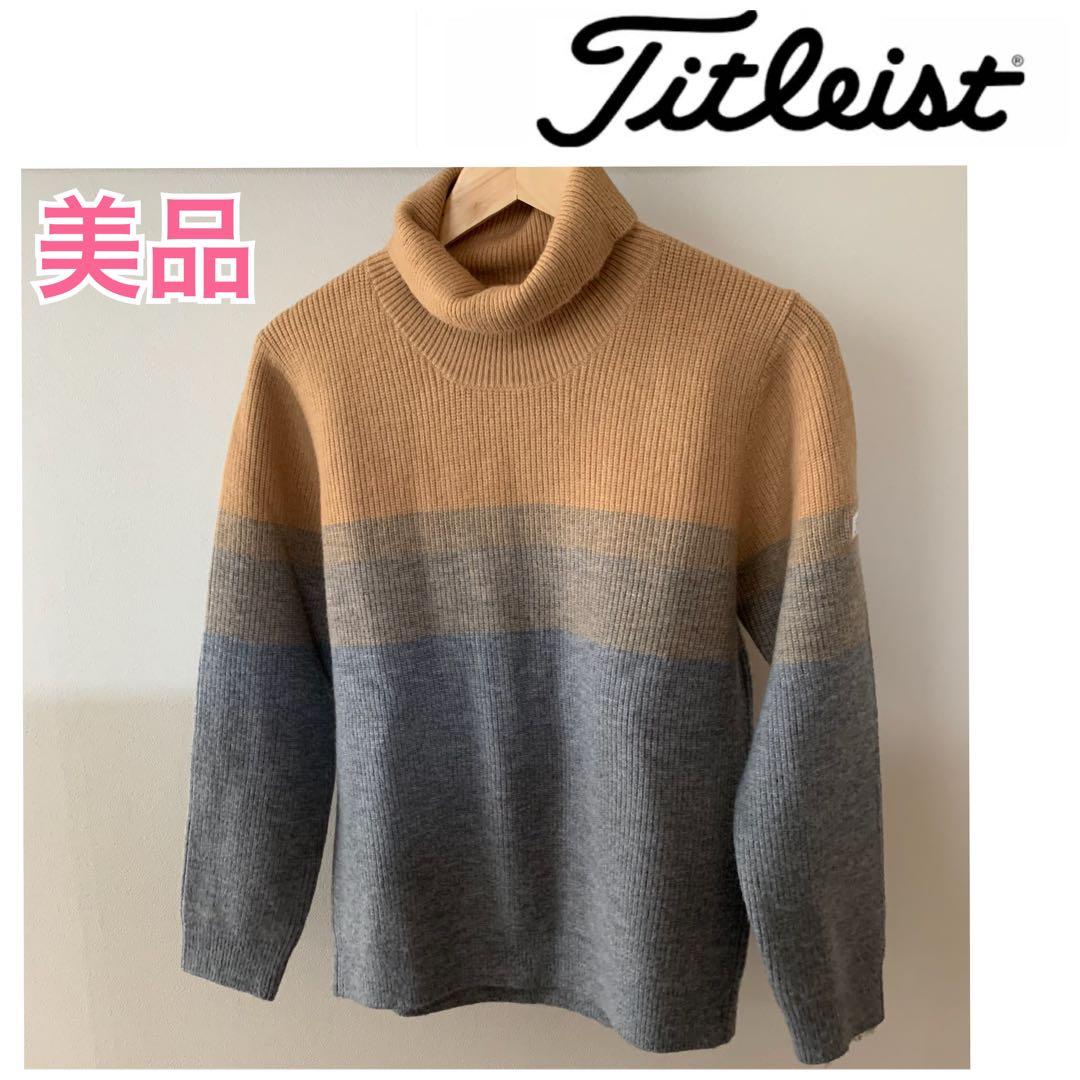 美品　タイトリスト　レディース　タートルネックセーター　L Lサイズ