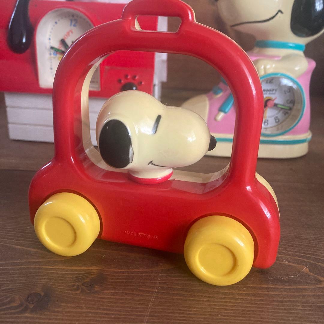 Vintage Peanuts レトロ　スヌーピー 置時計　温度計フィギュア