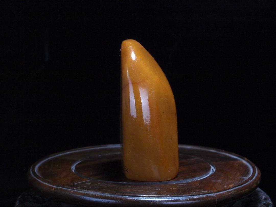 中国古い田黄石　置物　風景彫刻骨董品