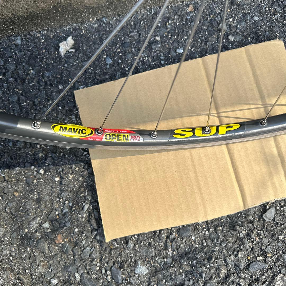 ピストバイク　クリンチャーホイールセット　Mavic open pro 700c