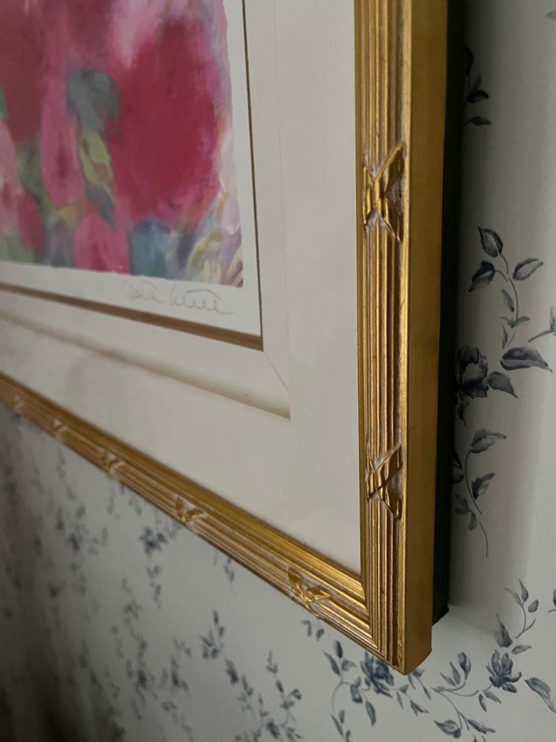 額入り版画　66×56 ジニー・キム　限定55枚　サイン、ED、証明書付　大きめ