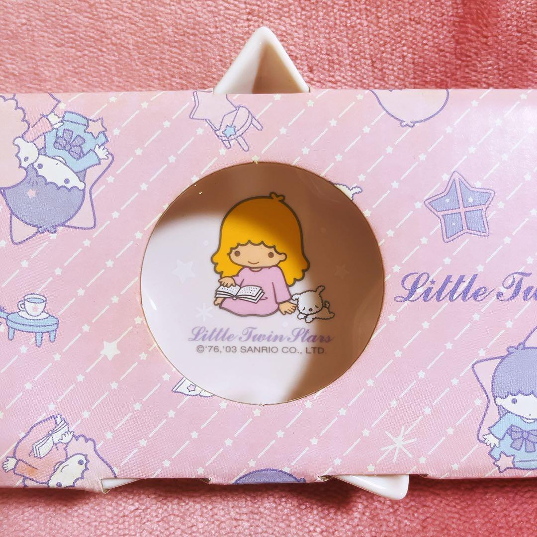 希少レア　キキララ　小皿　トレイ　リボン　ティーポット　平成レトロ　サンリオ